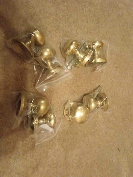 Photo of free 4x2 brass coloured doorknobs (Wistaston CW2) #1