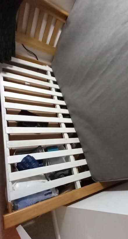 Photo of free Pine Double bedframe (Market Deeping) #2