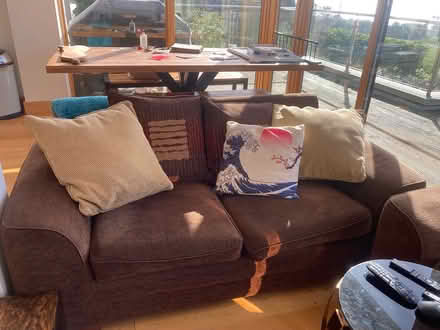 Photo of free 2 brown sofas (Howth) #1