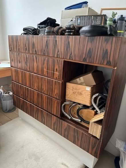 Photo of free Walnut chest of drawers (Holland Park W14) #1