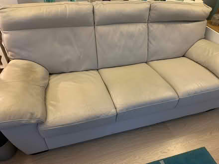 Photo of free 2 piece leather suite (Tadley RG26) #2