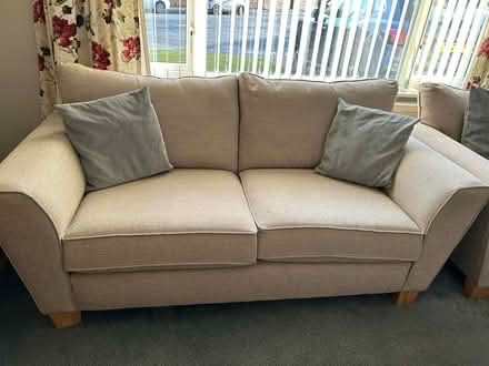 Photo of free Two seater settee and armchair. (Croston PR26) #1