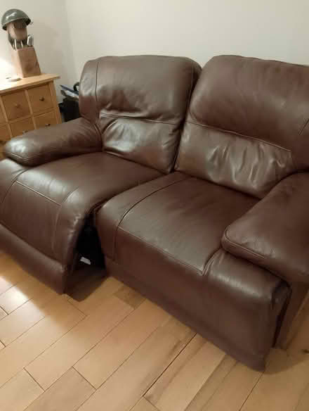 Photo of free Powered brown leather recliner (Bs158ny) #2