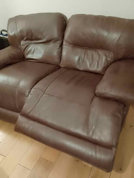 Photo of free Powered brown leather recliner (Bs158ny) #1