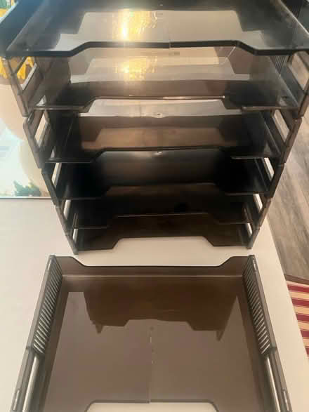 Photo of free stackable plastic desktop in-box’s (Glendora) #1