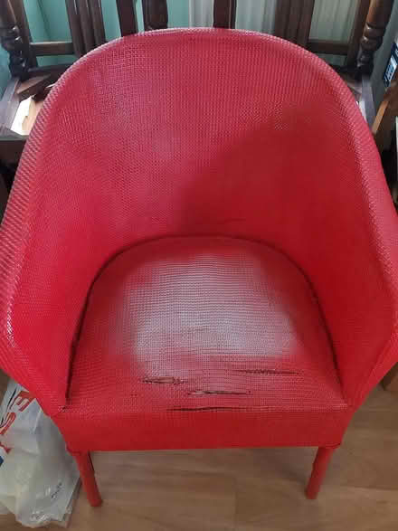 Photo of free Old wicker chair. Needs repairing (Clayton Bridge M40) #2