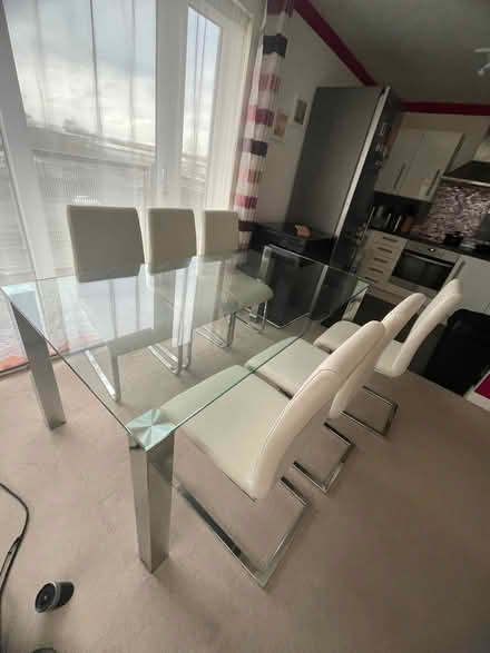 Photo of free Dining table with 6 chairs (Erith DA17) #1