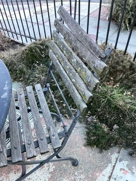 Photo of free Patio table with 2 folding chairs (Washington, DC) #3