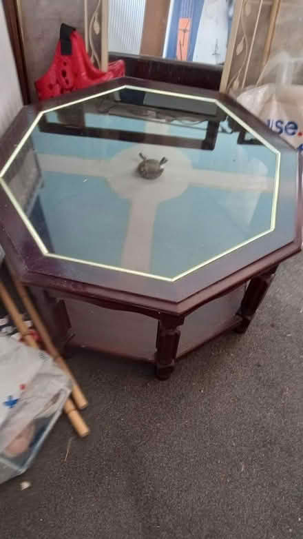 Photo of free Coffee table, glass top (East Craigs EH12) #1