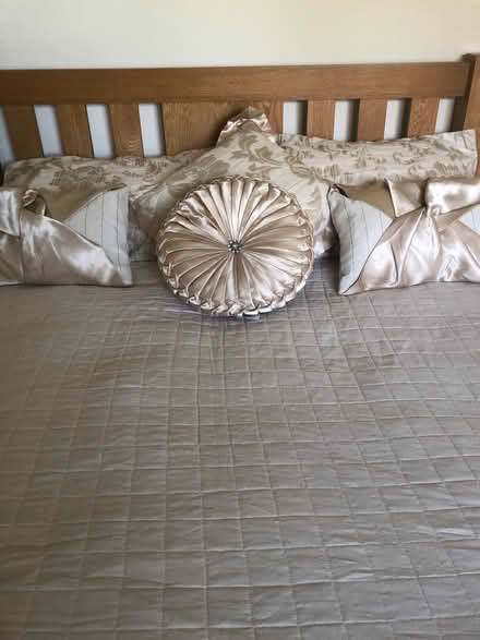 Photo of free KingSize bedspread with various cushions (New Shildon DL4) #1