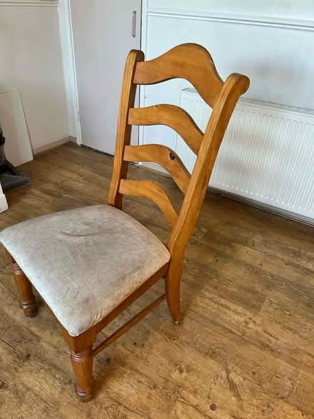 Photo of free Solid wood table + 4 chairs (Hull) #4