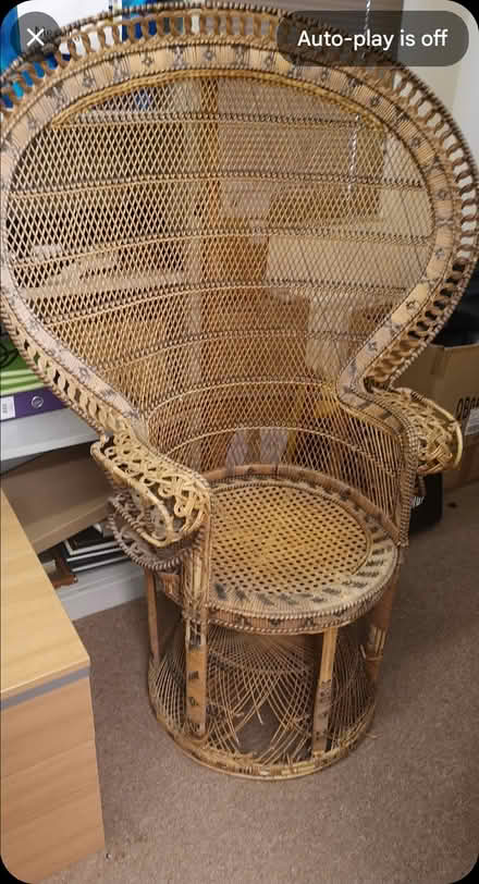 Photo of free Original peacock chair (Hertford SG14) #1