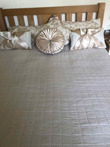 Photo of free KingSize bedspread with various cushions (New Shildon DL4) #3