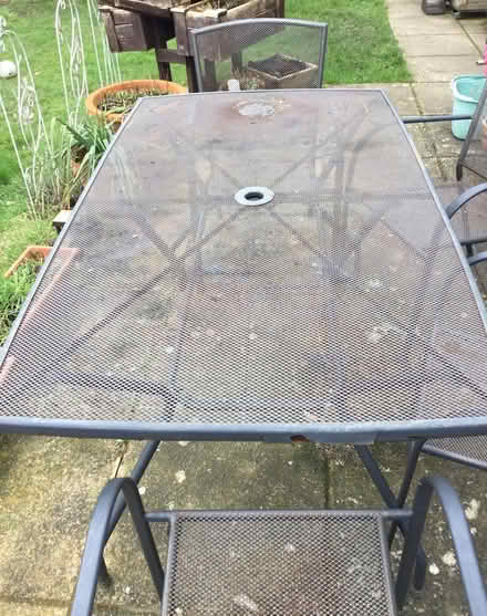 Photo of free Outside table and 4 chairs (Wickford, Essex SS11) #1