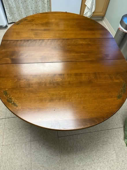 Photo of free Wooden dining table (Route 146 Clifton Park) #1