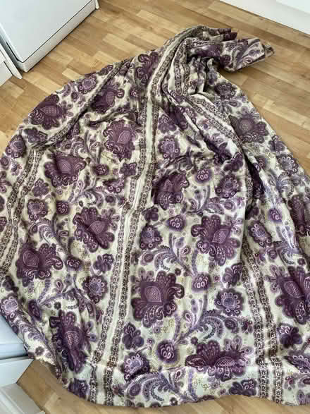 Photo of free Thick silk curtains (need to be re-lined) (Hove Green BN3) #3