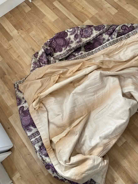 Photo of free Thick silk curtains (need to be re-lined) (Hove Green BN3) #2