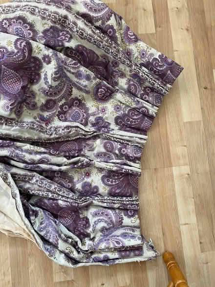 Photo of free Thick silk curtains (need to be re-lined) (Hove Green BN3) #4