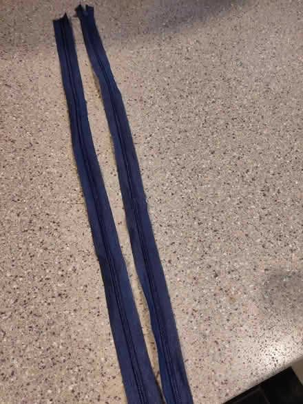 Photo of free 2 navy 55cm zips (Cambridge, CB5) #1