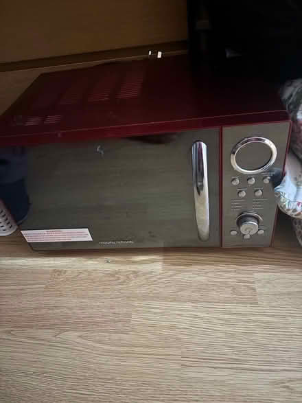 Photo of free Red Morphy Richards microwave (Kensington L7) #1