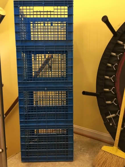 Photo of free Four blue crates (Landings, in Burke) #1