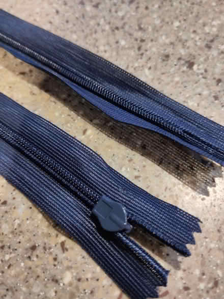 Photo of free 2 navy 55cm zips (Cambridge, CB5) #2