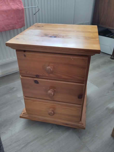 Photo of free Pine bedside drawers (Bolsover S44) #1