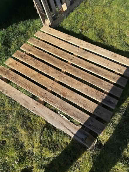 Photo of free Two wooden pallets (St Harmon LD6) #1