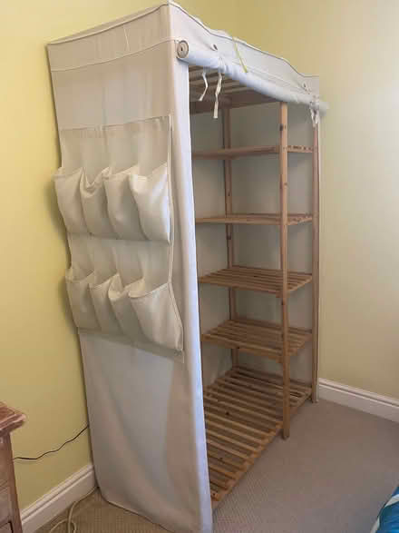 Photo of free Wood and fabric open wardrobe (Hurstpierpoint BN6) #3