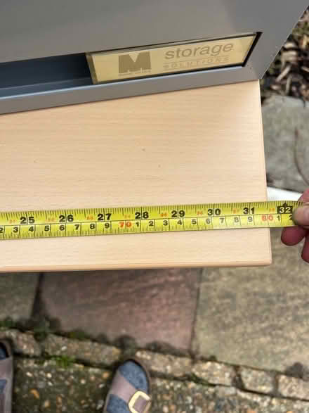 Photo of free Two drawer filing cabinet for hanging files (Molesey KT8) #4