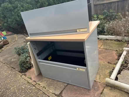 Photo of free Two drawer filing cabinet for hanging files (Molesey KT8) #2