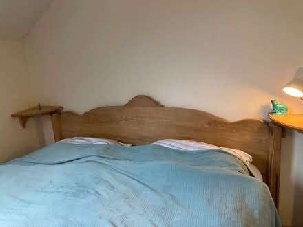 Photo of free Super king wooden bed and bedhead (St Margarets TW1) #1