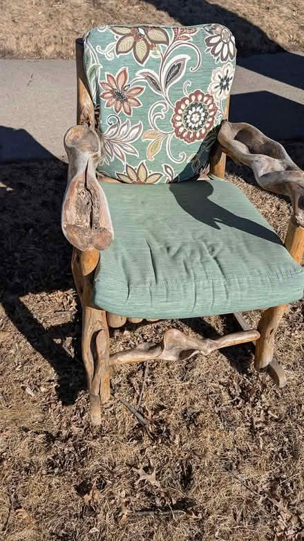 Photo of free Willow wood rocking chair (Abell St and Rose Ave E. STP) #1