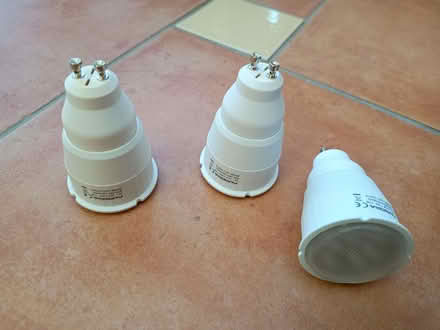 Photo of free Three GU10 CFL bulbs (New Marston OX3) #1