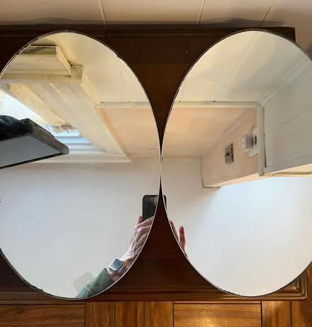 Photo of free 2 oval tabletop mirrors (Ardmore) #1