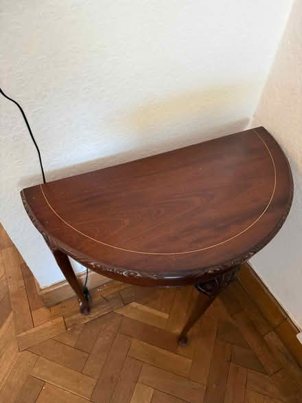 Photo of free FreeHalf moon table (Sharmans Cross B91) #2