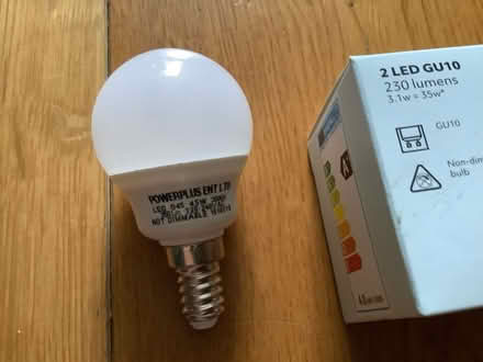 Photo of free LED lightbulbs (golf/SES x1, GU10 spotlight x2) (Southwark SE1) #2
