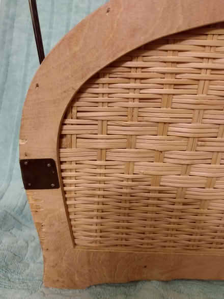 Photo of free Wood and Wicker Magazine Holder (Chestnut Hill, Newton) #3