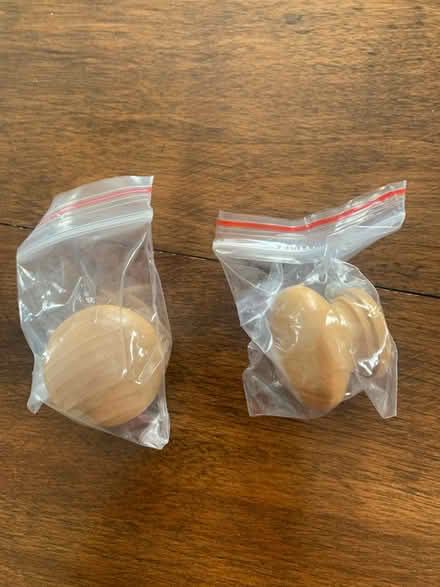 Photo of free Two new wooden knobs with screws (Orleans - Chapel Hill South) #1