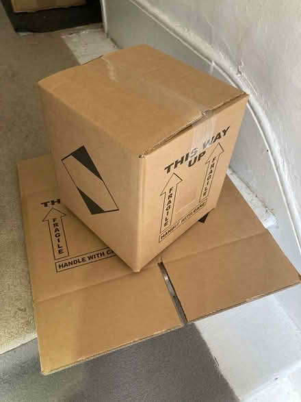 Photo of free 45 cardboard boxes. 20 x 20 x 24cm (Elephant & Castle (SE11)) #1