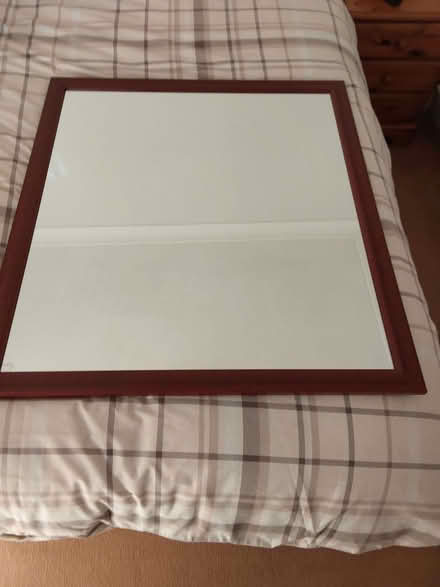 Photo of free Mirror in mahogany colour surround (Parkwood Rainham ME8) #1