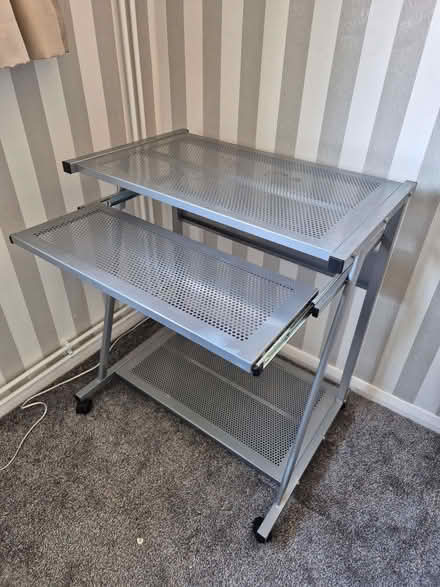 Photo of free Metal computer desk (Kettering NN15) #1