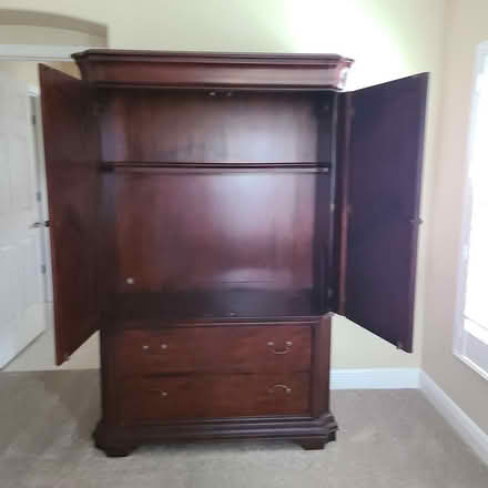 Photo of free Beautiful cherry clothing armoire (32162) #1