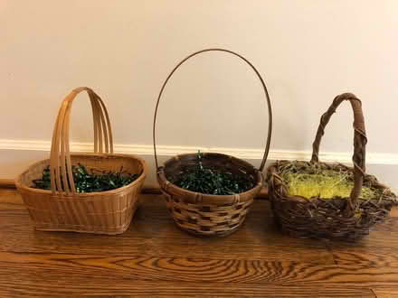 Photo of free 3 Wicker Baskets (Bethesda- River Rd & Wilson Ln) #1