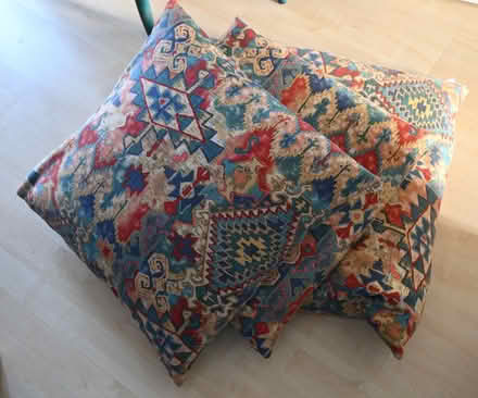 Photo of free Set of three cushions, removable covers suitable to recover (Willingham CB24) #3