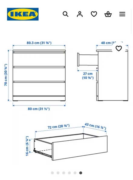 Photo of free IKEA Malm drawers (Dore, S17) #4