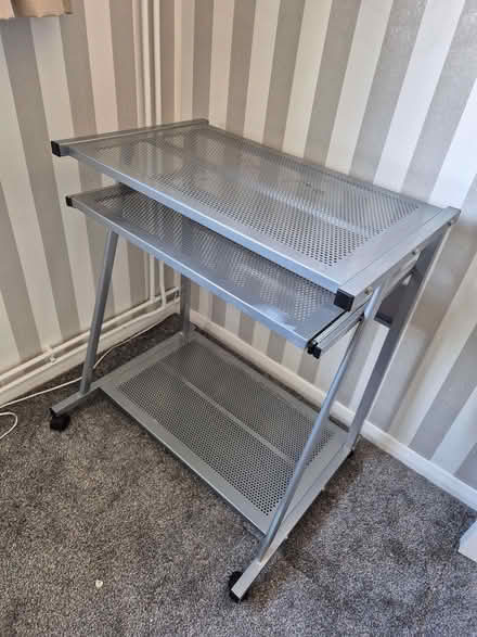 Photo of free Metal computer desk (Kettering NN15) #2