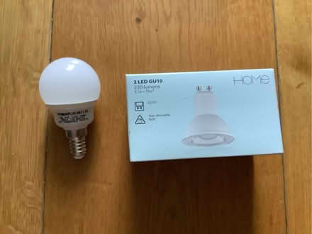Photo of free LED lightbulbs (golf/SES x1, GU10 spotlight x2) (Southwark SE1) #1