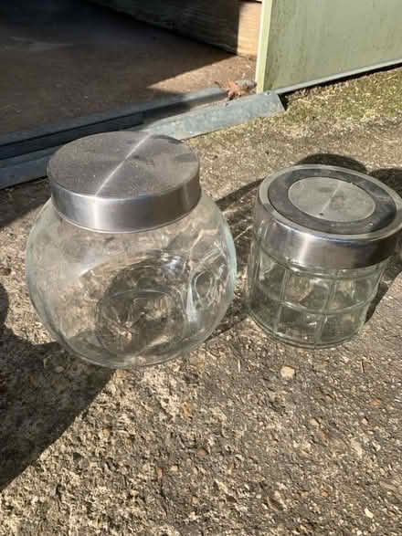 Photo of free 2x glass containers (Whitemans Green RH17) #1