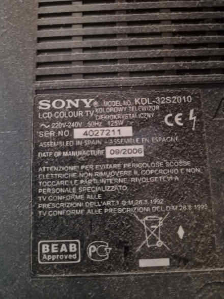 Photo of free Sony TV (SW14) #2